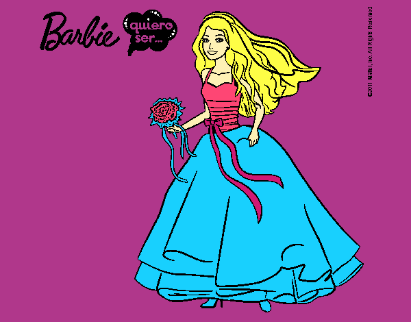 Barbie vestida de novia