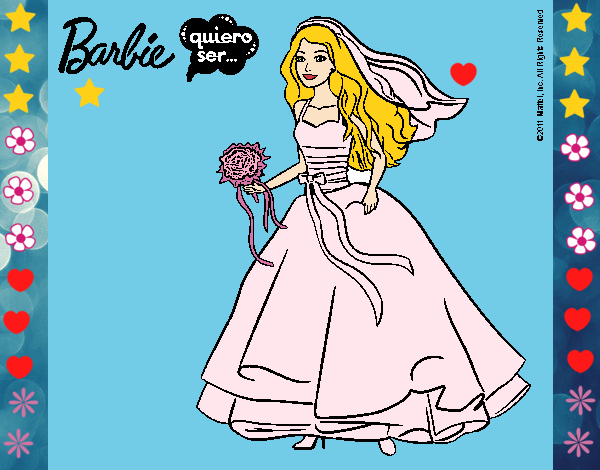 Barbie vestida de novia