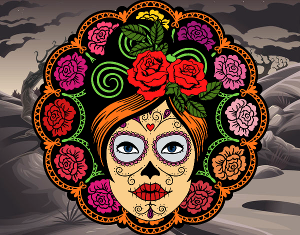 Calavera mejicana femenina