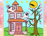 Dibujo Casa fantansma pintado por LunaLunita