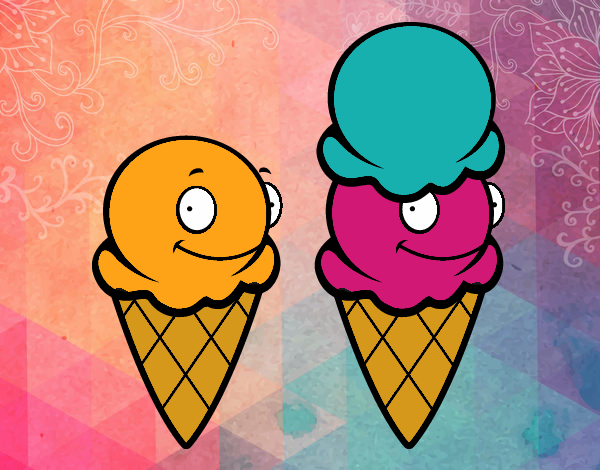 Dibujo Cucuruchos de helado pintado por modakawaii