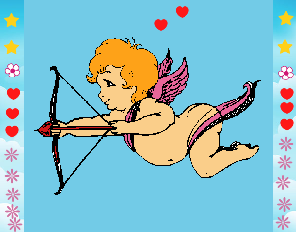 Cupido volando