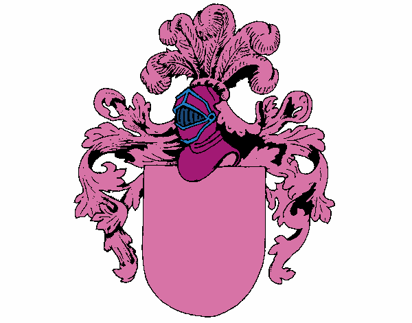 Escudo de armas y casco