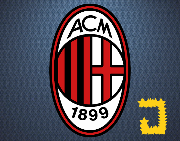 Dibujo Escudo del AC Milan pintado por xJor
