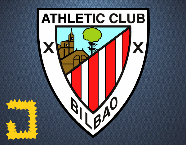 Dibujo Escudo del Athletic Club de Bilbao pintado por xJor