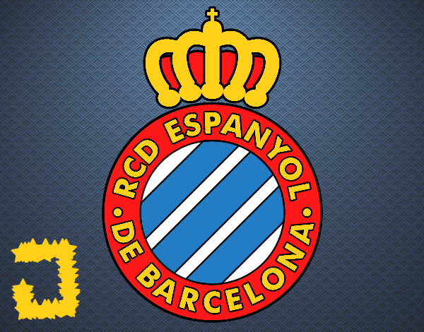 Dibujo Escudo del RCD Espanyol pintado por xJor