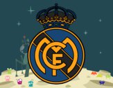 Dibujo Escudo del Real Madrid C.F. pintado por tilditus