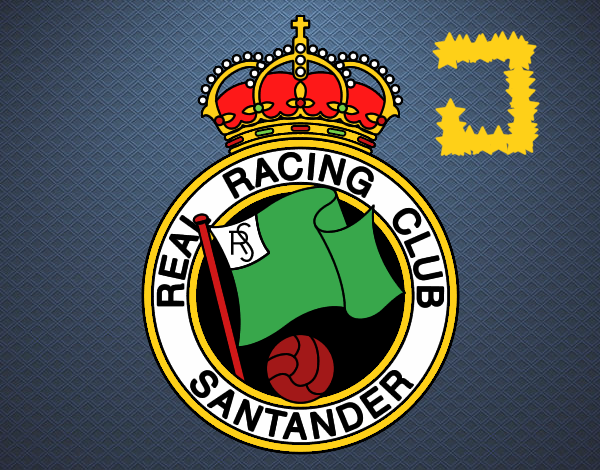 Dibujo Escudo del Real Racing Club de Santander pintado por xJor