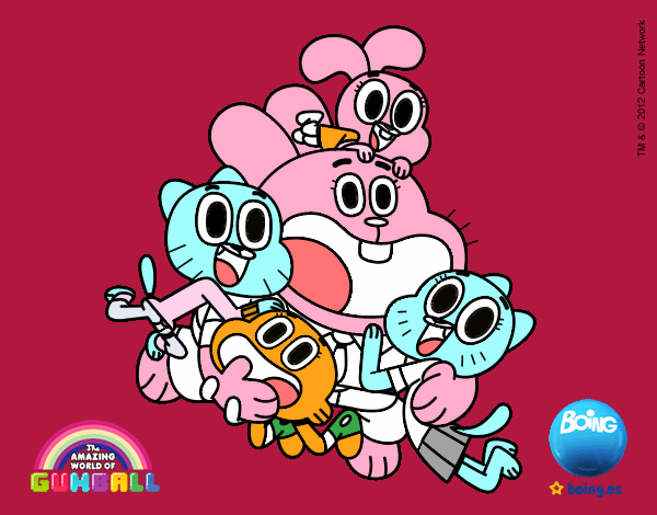 Gumball y amigos contentos