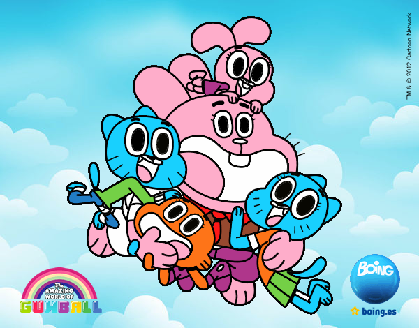 Gumball y amigos contentos