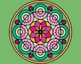 Dibujo Mandala 35 pintado por blanca