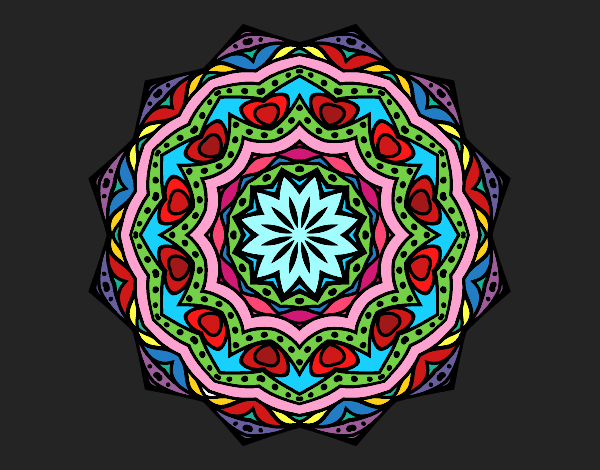 Mandala con estratos