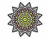 Dibujo Mandala estrella pintado por ebsun