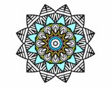 Dibujo Mandala frutal pintado por ebsun