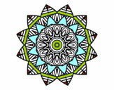 Dibujo Mandala frutal pintado por ebsun