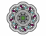 Dibujo Mandala mosaico modernista pintado por ebsun