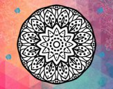 Dibujo Mandala naturaleza pintado por ebsun