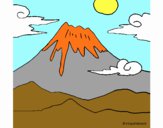 Dibujo Monte Fuji pintado por erikalasan