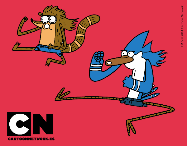 Mordecai y Rigby karatekas