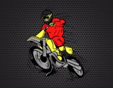 Dibujo Moto de motocross pintado por Stund 