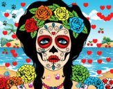 Mujer calavera mejicana