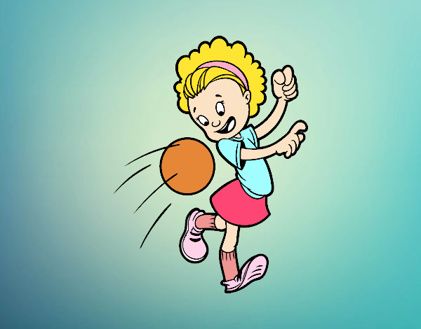 Niña con balón