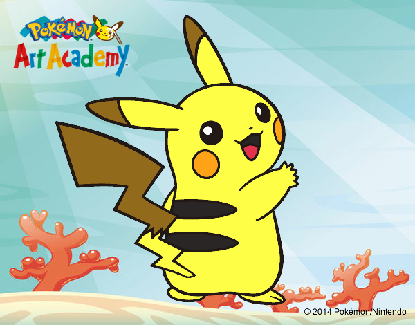 Pikachu de espaldas