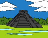 Dibujo Pirámide de Chichén Itzá pintado por Imeld