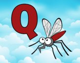 Dibujo Q de Mosquito pintado por queyla