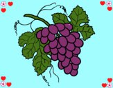 Dibujo Racimo de uvas pintado por LunaLunita