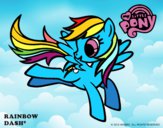 Dibujo Rainbow Dash pintado por tilditus