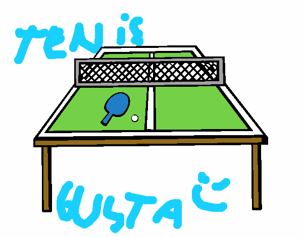 Dibujo Tenis de mesa 1 pintado por zygon444