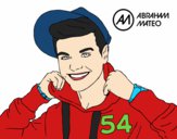 Dibujo Abraham Mateo pintado por Relampago