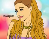 Dibujo Ariana Grande con collar pintado por superrita
