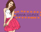Dibujo Ariana Grande pintado por modakawaii