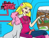 Dibujo Barbie llega a París pintado por Potte