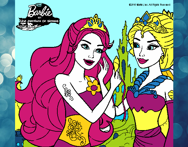 Barbie se despiede de la reina sirena