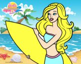 Barbie va a surfear