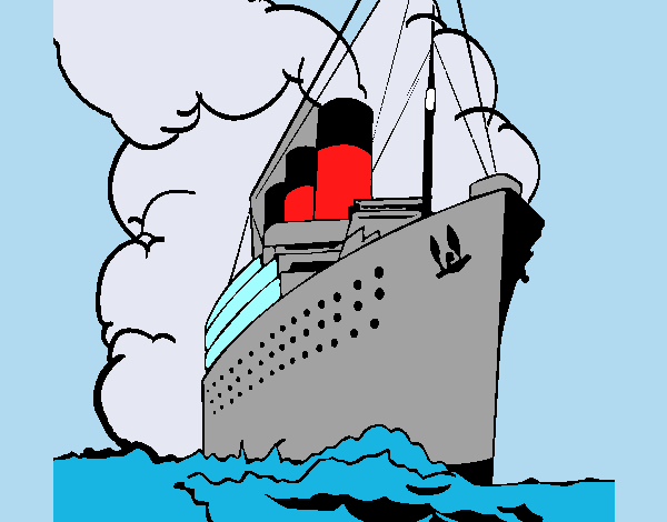 Dibujo Barco de vapor pintado por tilditus