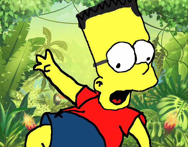 Dibujo Bart 2 pintado por Jaramill