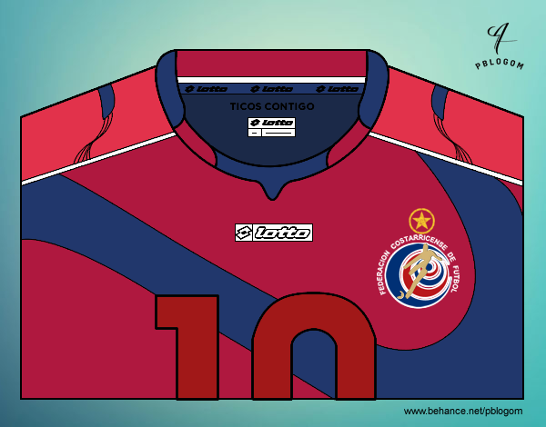 Camiseta del mundial de fútbol 2014 de Costa Rica