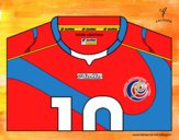 Dibujo Camiseta del mundial de fútbol 2014 de Costa Rica pintado por Sami-Marce