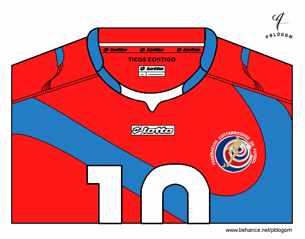 Camiseta del mundial de fútbol 2014 de Costa Rica