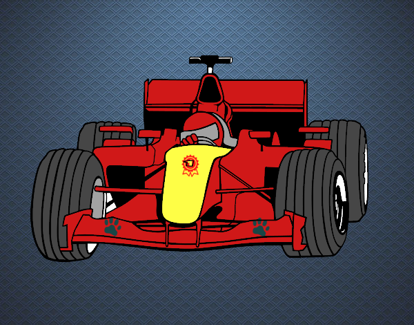 Dibujo Coche de F1 pintado por tilditus