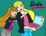 Dibujo El nuevo portátil de Barbie pintado por Potte