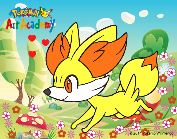 Fennekin corriendo