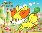 Fennekin corriendo