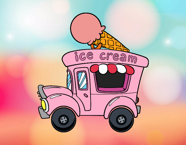 Dibujo Food truck de helados pintado por superbea