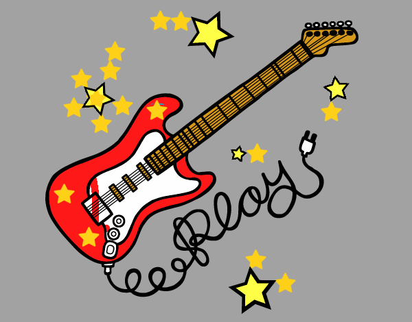 Guitarra y estrellas