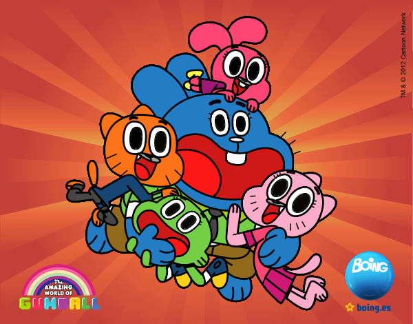 Gumball y amigos contentos